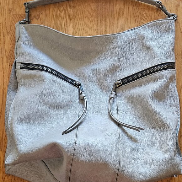 Botkier Trigger Pebbled Leather gray hobo bag - Picture 5 of 7